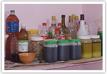 Self prepared medicines on shelf